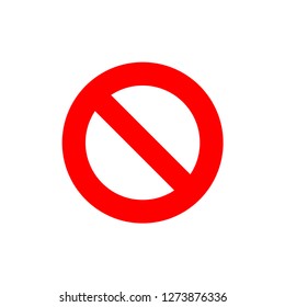 No parking sign.Stop do not enter vector icon.Restriction icon. EPS 10