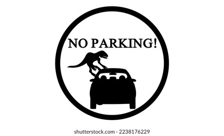 no parking symbol , original high quality black silhouette