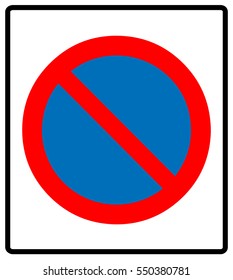 no parking symbol, Vector illustration.