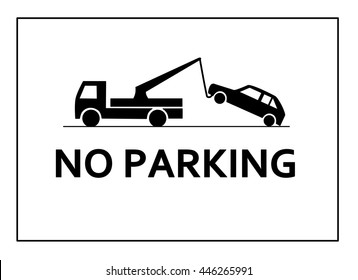 No parking - traffic sign. 