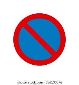 No Parking Traffic Sign Stock Vector (Royalty Free) 536133376