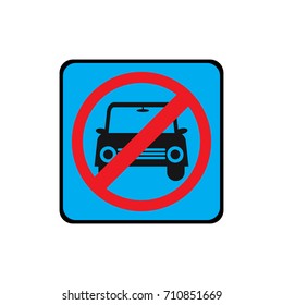 no parking traffic sign