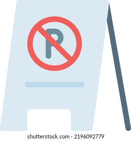 no parking Vector illustration on a transparent background. Premium quality symmbols. Line Color vector icons for concept and graphic design. 
