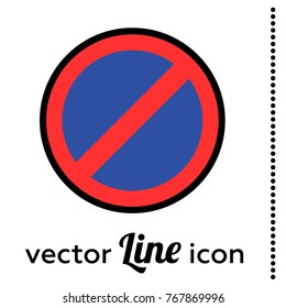 no parking vector road sign icon