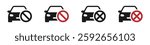 No parking vector signs. Don