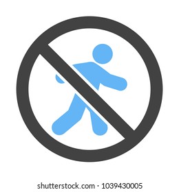 No pedestrian crossing