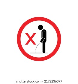 No hay diseño de iconos de orina aislado en fondo blanco
