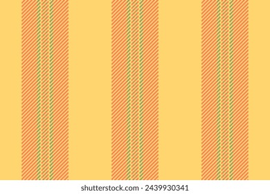 No people vector seamless texture, decorating textile stripe lines. Hanukkah vertical pattern background fabric in amber and coral color.