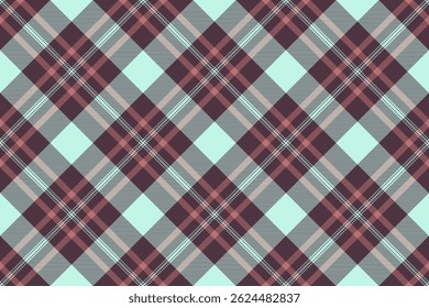 Keine Menschen Vektor Textur Stoff, Shop Textil nahtlos prüfen. Nacktes Muster karierten Tartan Hintergrund in rosa und hellen Farben Palette.