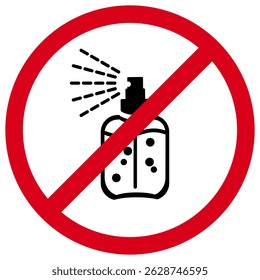 No Perfume Allowed Here. Do Not Use Perfume Sign.