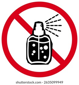 No Perfumes or Fragrances Allowed Sign, Scent-Free Zone Symbol