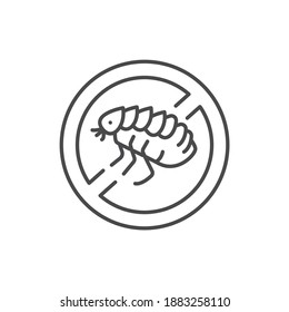 No pests color line icon. Pictogram for web page, mobile app, promo.