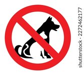 no pet allowed cat and dog sign