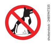 no pet allowed sign cat dog symbol design vector illustration