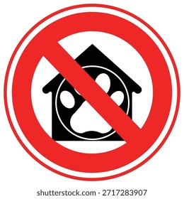 Ningún icono del Vector de la casa del animal doméstico que pueda modificar o editar fácilmente

