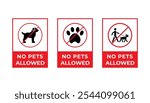 No Pets Allowed Icon Sign Board