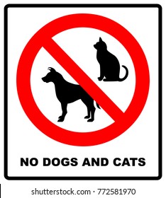 no pets allowed sign. round red no pets vector isolated illustration