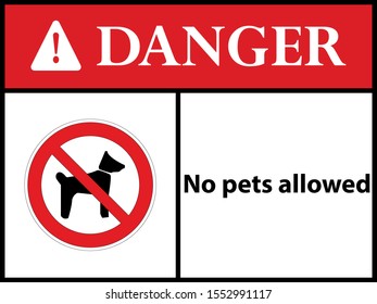 No pets allowed
. sign. Vector illustration. EPS 10