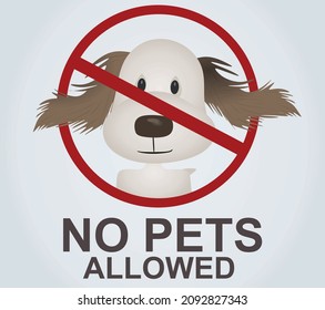 No se permite la señal de mascotas. vector