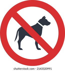 No Se Permite Firmar A Mascotas. Ilustración vectorial.
