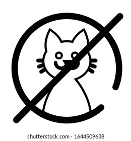 No Pets Allowed Vector Illustration