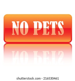 no pets button