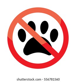 No pets sign