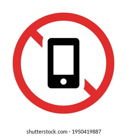 No phone call red sign.