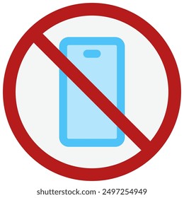 No hay icono de teléfono con estilo plano