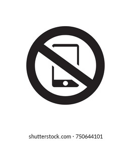 no phone icon illustration isolated vector sign symbol