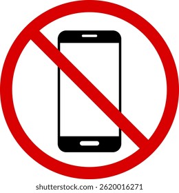 No phone icon set. Warning sign no phone. Turn off phone icon symbol