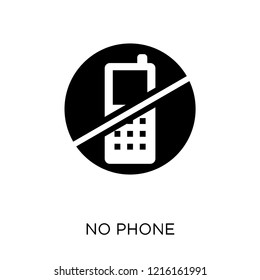 No phone icon. No phone symbol design from Museum collection. Simple element vector illustration on white background.