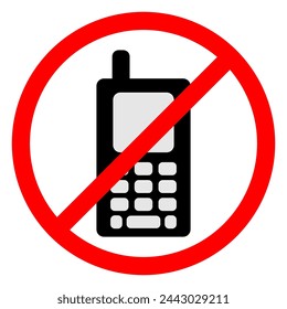 No phone icon, Vector illustration design.