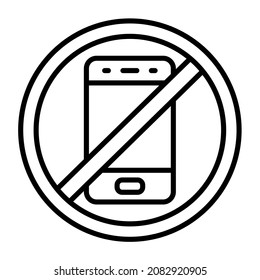 No Phone icon vector image. Can also be used for web apps, mobile apps and print media.