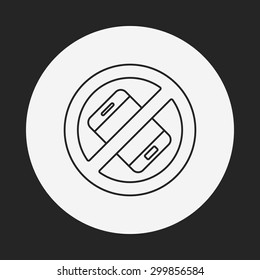 no phone line icon