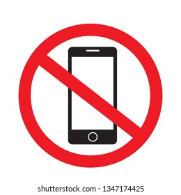 No Phone Sign Vector Illustration Design Stock Vector (Royalty Free ...