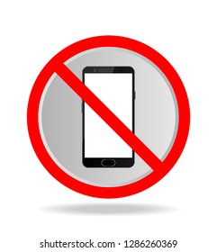 no phone signal icon design vector