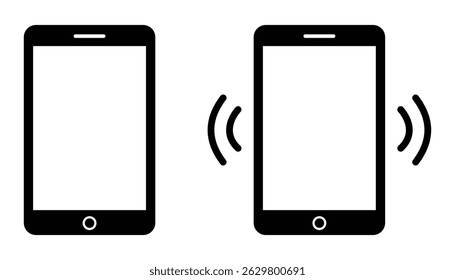 No Phone and Silent Mode Warning Signs Set – Prohibition Symbols for Mobile and Smartphone Usage.