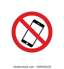 No Phone Smart Phone Device Prohibition Stock Vector (Royalty Free ...