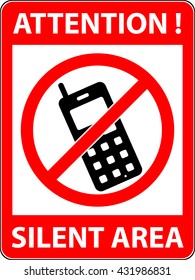 No phone, telephone, cellphone and smartphone prohibited symbol. Sign indicating the prohibition or rule. Warning and forbidden. Flat design. Vector illustration. Easy to use and edit. EPS10.