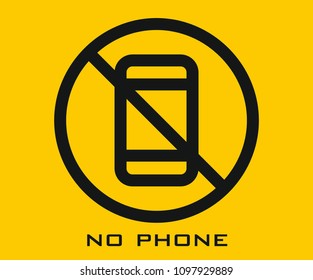 No Phone vector icon
