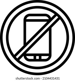 No phone Vector Icon Design Illustration