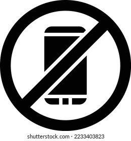 No phone Vector Icon Design Illustration