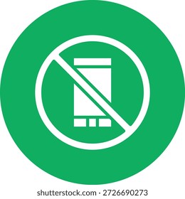 No Phone Vector Icon Design Illustration