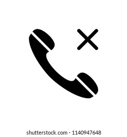 No phone vector icon illustration.