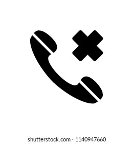No phone vector icon illustration.