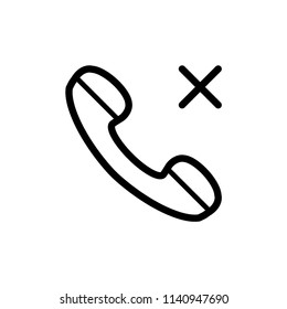 No phone vector icon illustration.
