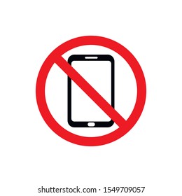 Silent Mode Handphone Icon Sign Warning Stock Vector (Royalty Free ...