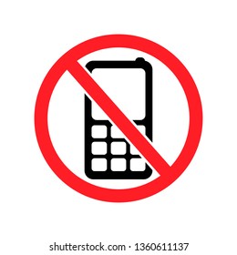 No Phones Allowed Icon Forbidden Calls Sign