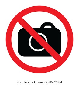 No Photo camera sign icon